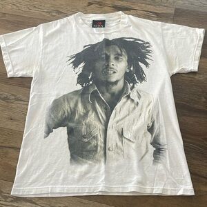 Y2K Bob Marley Zion double sided tshirt S